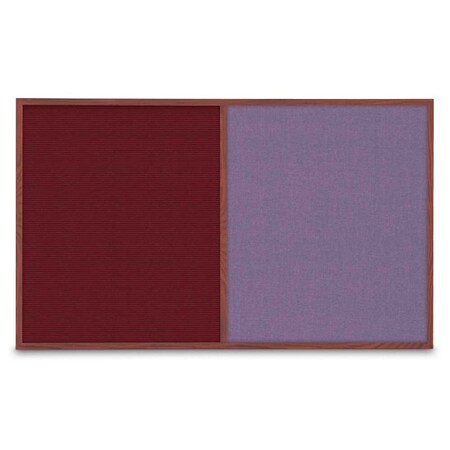 United Visual Products Enclosed Corkboard, 1 Door, 18"x24", 4" Fra UV3400-BLACK-PEARL